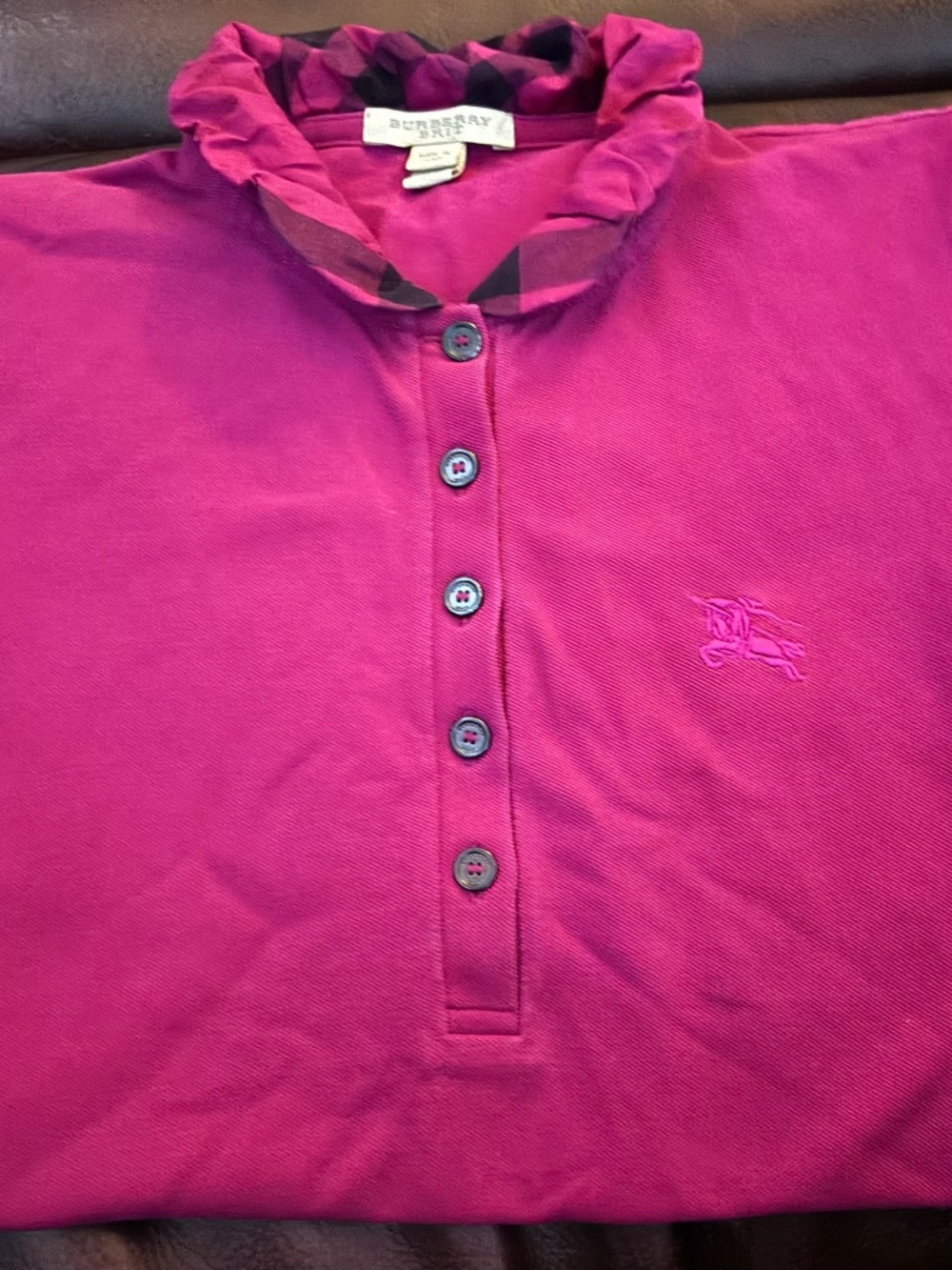 Burberry Brit Polo Rugby Shirt Size Medium - Picture 2 of 7